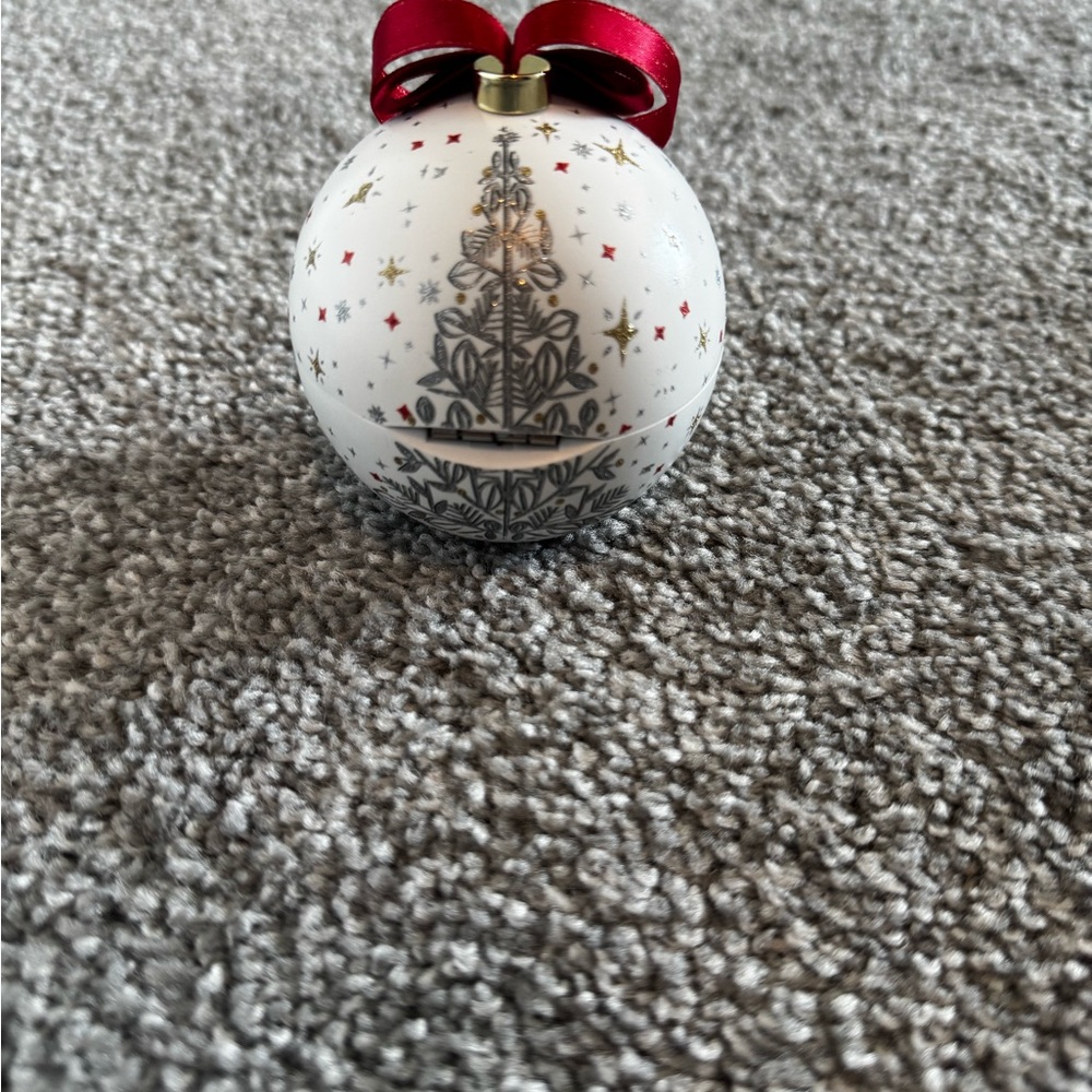 Macy's Red and Gold Ornament with Necklace - Picture 2 of 4